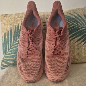 Hoka One One Clifton 9 Rust Earthenwear Red Pink Running Sneakers Men's 10.5 D